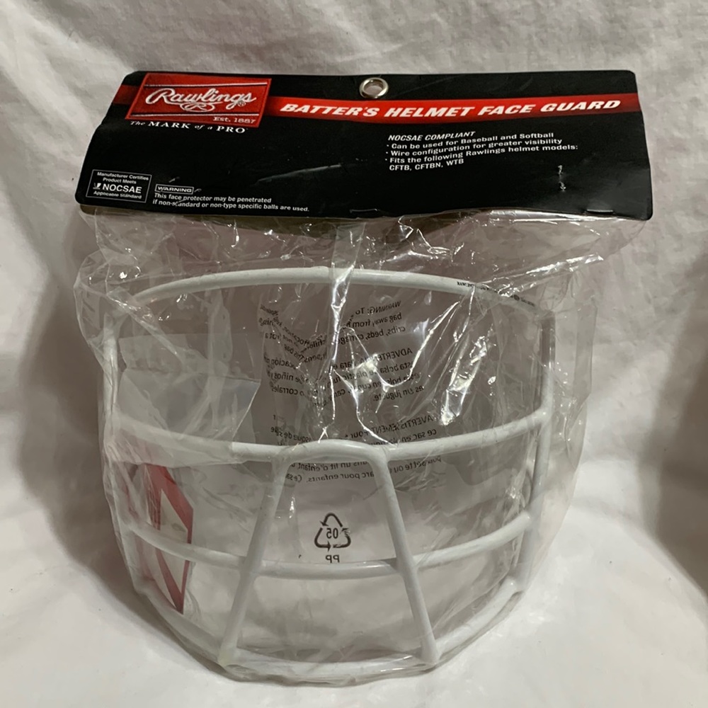 New Rawlings Batter’s helmet face guard